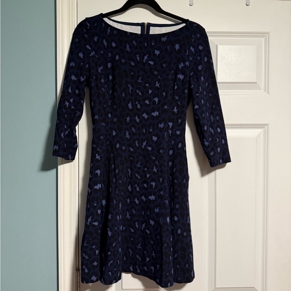 Kate Spade Navy Blue Long Sleeve Dress